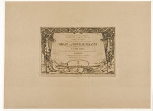 Obálka pro cestu na Nový Zéland (1842-46) od Charles Meryon