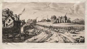 Vchod do Faubourg, Saint-Marceau, Paříž, 1850.