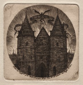 Lepty Paříže: Stará brána Justičního paláce, 1854. od Charles Meryon