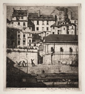 Lepty Paříže: Márnice od Charles Meryon