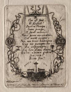 Lepty Paříže: Pumpa Notre Dame, Malý talíř, 1854. od Charles Meryon