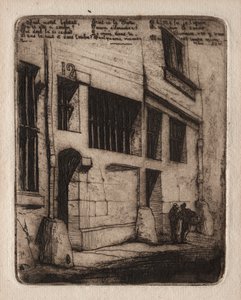 Etchings of Paris: The Street of the Bad Boys od Charles Meryon