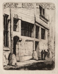 Etchings of Paris: The Street of the Bad Boys od Charles Meryon