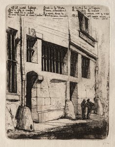Etchings of Paris: The Street of the Bad Boys, 1854. od Charles Meryon