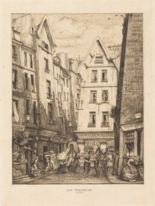 Rue Pirouette u tržnic, Paříž