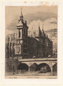 Hodinová věž od Charles Meryon