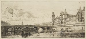 Le Pont-Au-Change (lept) od Charles Meryon