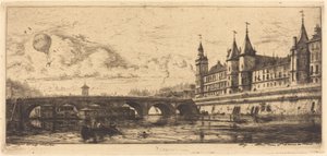 Pont-au-Change, Paříž od Charles Meryon