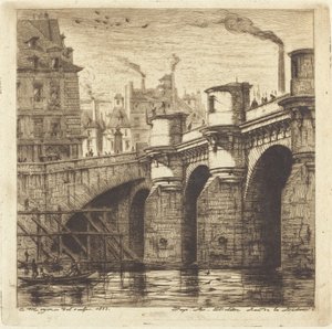 Pont Neuf, Paříž od Charles Meryon