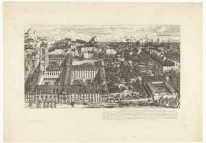 Lyceum Henri IV v Paříži Collège Henri IV nebo Lycée Napoléon (titul na předmětu) od Charles Meryon