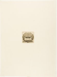 Molièrova hrobka, hřbitov Père-Lachaise, Paříž od Charles Meryon