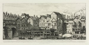 Část města Paříže na konci sedmnáctého století, 1861. od Charles Meryon