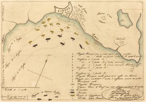 Plan du Combat de Sinope (Plán bitvy u Sinope) od Charles Meryon