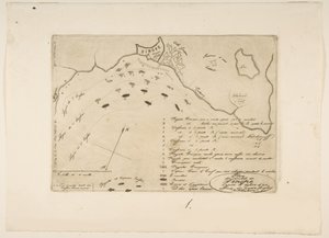 Plán bitvy u Sinope, 1853. od Charles Meryon