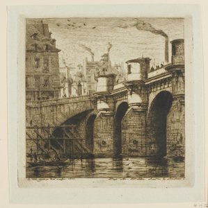Pont Neuf, Paříž od Charles Meryon