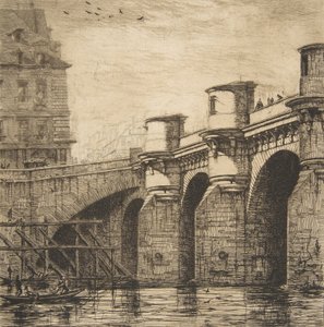 Pont Neuf, Paříž, 1853. od Charles Meryon