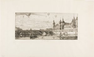 Pont au Change, Paříž od Charles Meryon