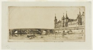 Pont au Change, Paříž od Charles Meryon