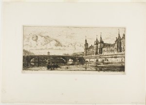 Pont au Change, Paříž od Charles Meryon