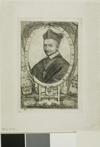 Portrét Pierra Nivelleho, biskupa z Luzonu od Charles Meryon