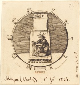 Rebus: „Tady leží starověká Vendeta“ (Rebus: „Tady leží starověká vendeta“) od Charles Meryon