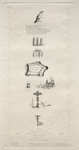 Rebus: Beranger nebyl opravdu silný, protože nikdy neměl klíč k polím, 1863. od Charles Meryon