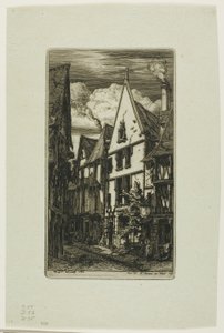 Rue des Toiles, Bourges od Charles Meryon