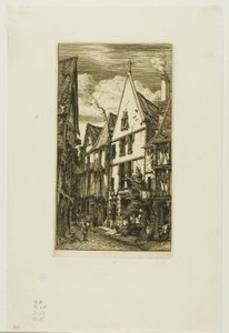 Rue des Toiles, Bourges od Charles Meryon