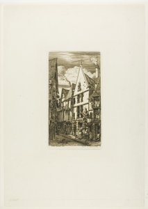 Rue des Toiles, Bourges od Charles Meryon