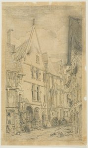 Rue des Toiles, Bourges od Charles Meryon