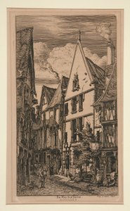 Ulice látek, ? Bourges od Charles Meryon