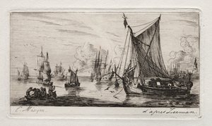 South Sea Fishers, 1850. od Charles Meryon