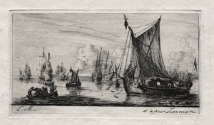 South Sea Fishers, 1850. od Charles Meryon