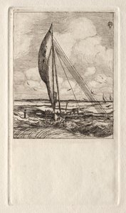 Swift Sailing Proa, Mulgrave Archipelago, Oceánie, 1866. od Charles Meryon