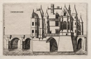 Zámek Chenonceau od Charles Meryon