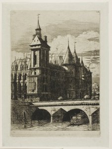 Věž s hodinami, Paříž od Charles Meryon