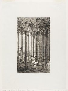 Galerie Notre-Dame, Paříž od Charles Meryon