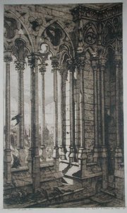 Galerie Notre-Dame, Paříž od Charles Meryon