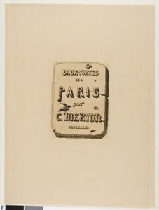 Titulní strana do Eaux-Fortes sur Paris od Charles Meryon