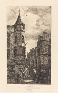 Turret, Street of the School of Medicine, 22, Paříž od Charles Meryon