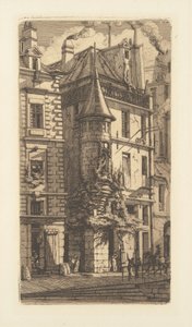 Věž, Rue de la Tixeranderie od Charles Meryon