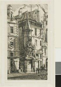 Věž rue de la Tixeranderie. od Charles Meryon