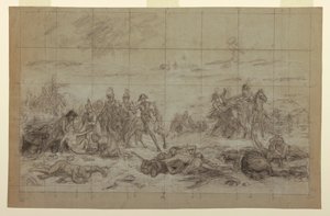 Studium na "Napoleon at Eylau" od Charles Meynier
