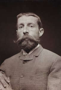 Umělecké a biografické album, 5. ročník, Salon 1885; portrét amerického umělce Edwina Lorda Weekse (1849-1903)
