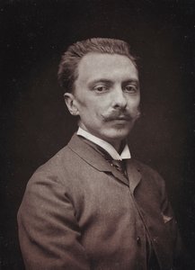 Umělecké a biografické album, 5. ročník, Salon 1885; portrét francouzského malíře Alfreda Paula Marie de Richemont (1857-1911)