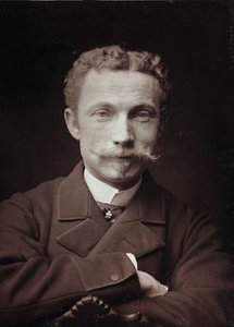 Umělecké a biografické album, 5. ročník, Salon 1885; portrét malíře Raoula de Pibrac (1852-1937)