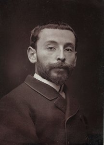 Umělecké a biografické album, 6. ročník, Salon 1885; portrét francouzského malíře Alexandra Blocha (1862-1906)