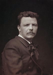 Umělecké a biografické album, 6. ročník, Salon 1885; portrét francouzského malíře Eugène Carrière (1849-1906)