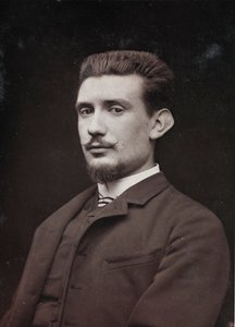 Umělecké a biografické album, 6. ročník, Salon 1885; portrét malíře Henriho Laurenta Desrousseaux (1862-1906)