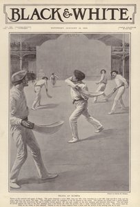 Baskický sport pelota se hraje v Olympii v Londýně (litho)